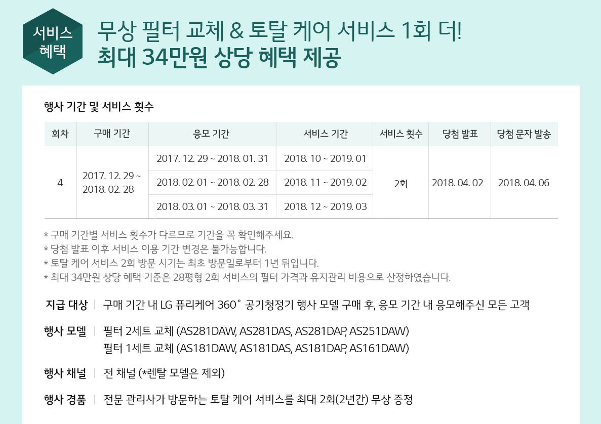 2018년 2월 현재도 이벤트는 진행중